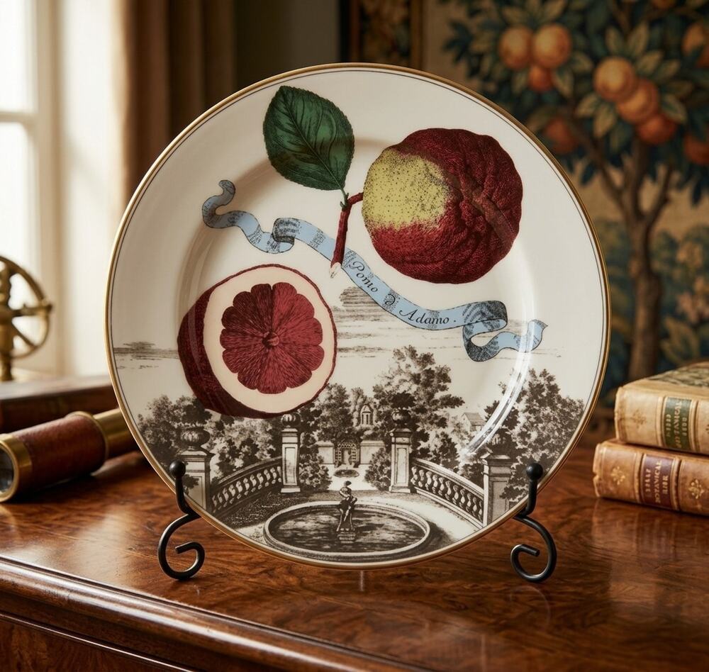 Fitz And Floyd Pomo D Adamo Villa Fruittissimo IV Porcelain Plate
